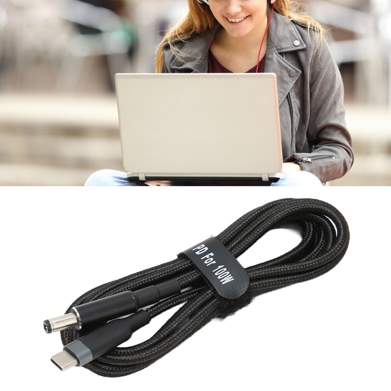 JORINDO Laptop Charging Cable 100W Dual Chip TypeC Male Input To DC Male Po JEUJ