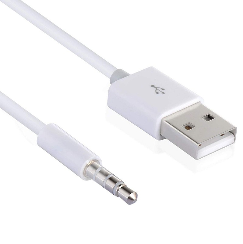 3.5Mm Male Jack to USB Charging Data Cable Compatible for SYRYN Waterproof MP3 P
