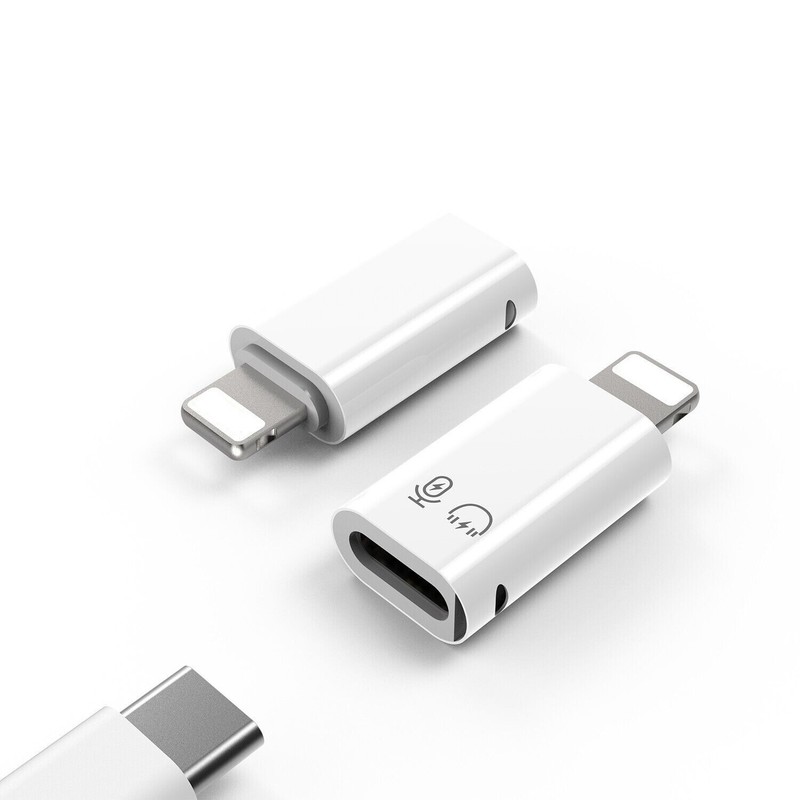 5.8USB Type C Female to iOS Male Adapter For iPhone 14/13/12/11/XR/XS/SE 3 Lot gallery