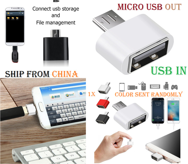 OTG Mini Adapter USB 2.0 to Micro USB Male Adaptateur MicroUSB Connector Android