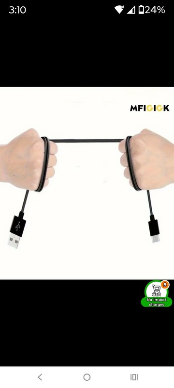 Usb-A To Usb-C Charging And Data Cable. 4ft Long. Brand New. gallery