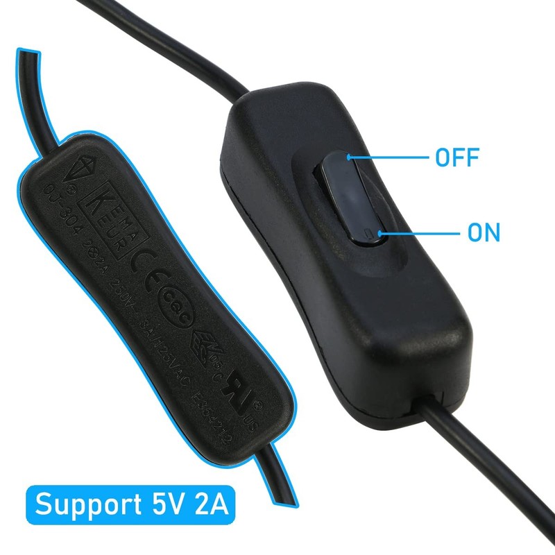 3.3Ft USB Splitter With ON/Off Switch USB 2.0 Extension Male To Female Cable gallery