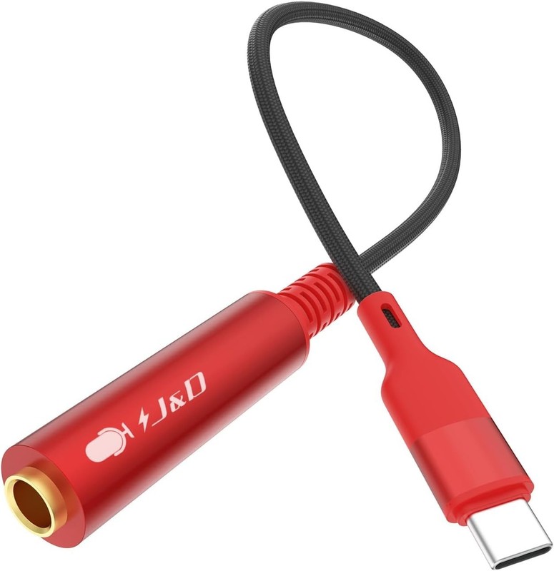 USB Type C to 1/4 TS Audio Recording Adapter, USB C to 6.35mm TS Female Guitar C