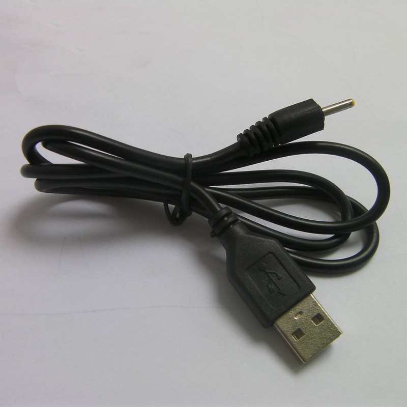 DC 2.5mm USB Power Supply Adapter Cable Cord for Android Tablet PC Pda Black