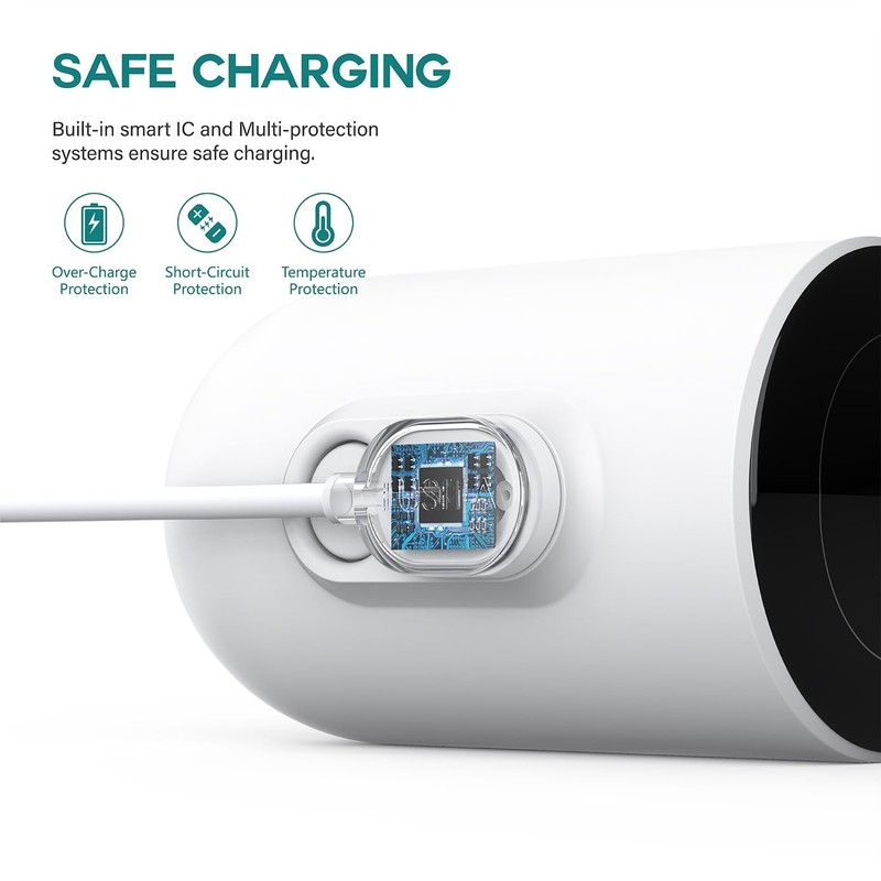 10-ft. Outdoor Magnetic Charging Cable Compatible with Arlo Ultra 1 2 Pro 3 4... gallery