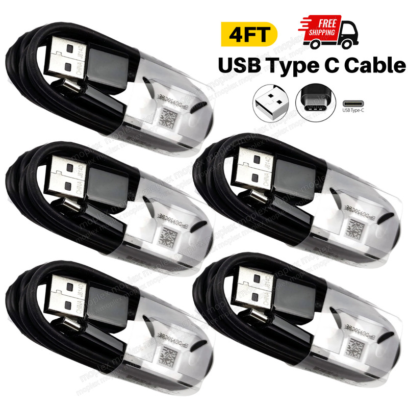 Bulk Lot Type C Charger Cable 4FT USB C Fast Charging Cord For Samsung Android