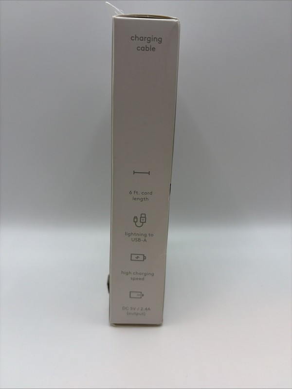 heyday Lighting to USB-A Round Cable MFi certified 6FT Rose Gold ~ Sealed gallery