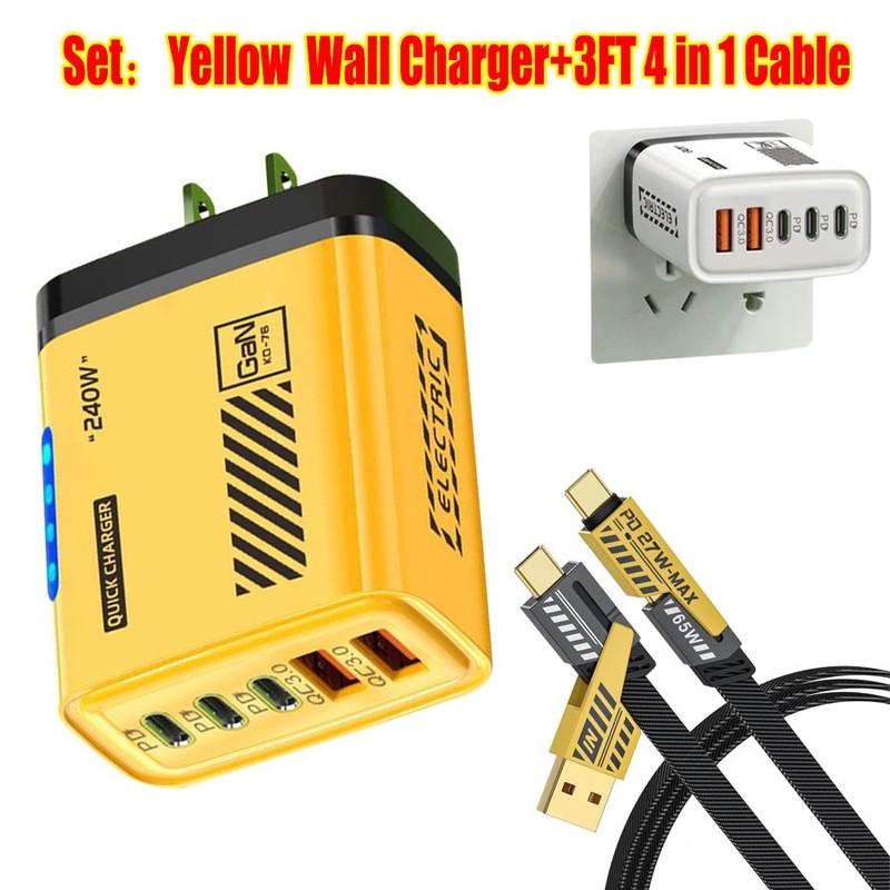 240W Supe Fast Charging USB Type C Wall Charger,For iPhone 17 Pro Max,6,15,14