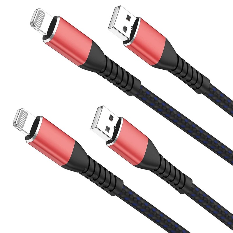 2Pack Charger 10ft，Chargers Cable 10 Foot, Fast USB Cord (Red)