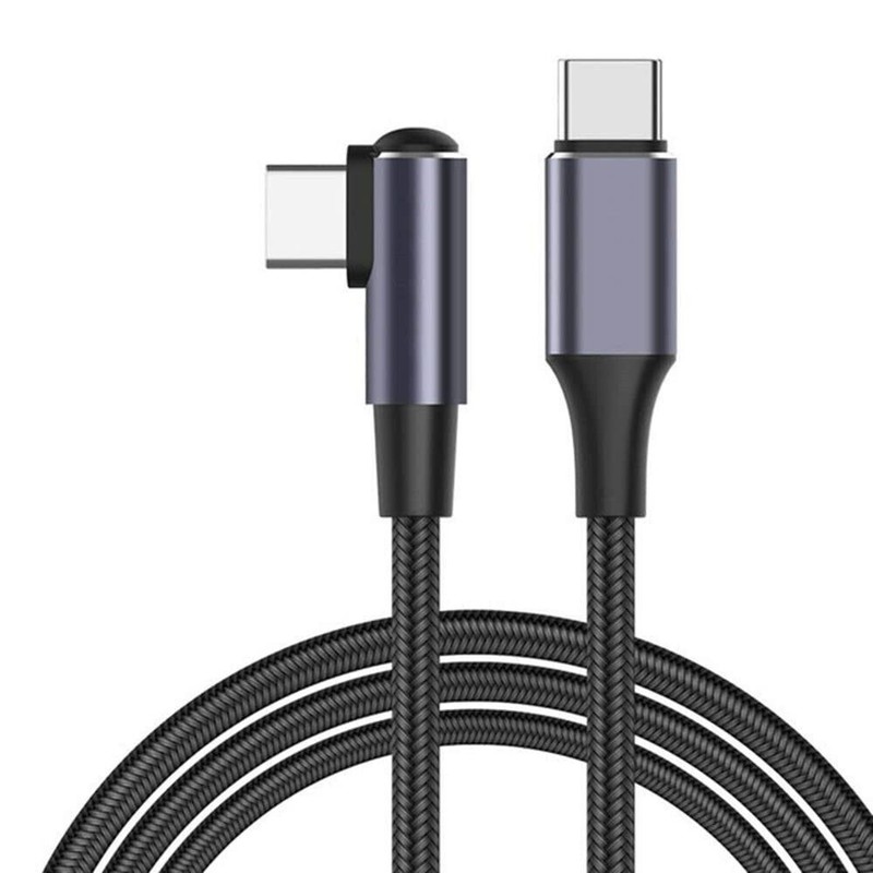 USB C to USB C Cable 100W 6.6ft Fast Charging Cable Right Angle MacBook