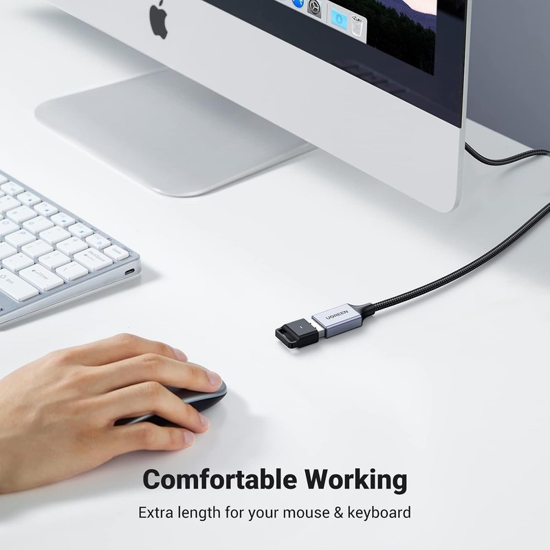 2 Pack USB Extension Cable 3 FT+ 3 FT, Nylon Braided Extender Compatible With... gallery