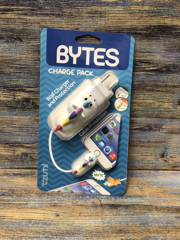 Tzumi Bytes Unicorn Charge Pack Wall Charger & Cable Phone Plug Protection Rare