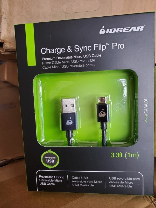 IOGEAR Charge & Sync Flip Pro, Reversible USB to Reversible Micro USB Cable, 3.3 gallery