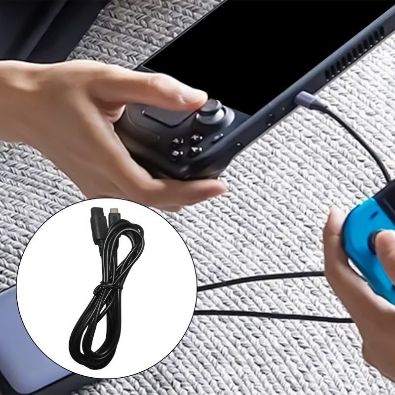 Gaming Power Supply Adapter Charging Cable Wire 200cm Repair for Host PD Repair gallery