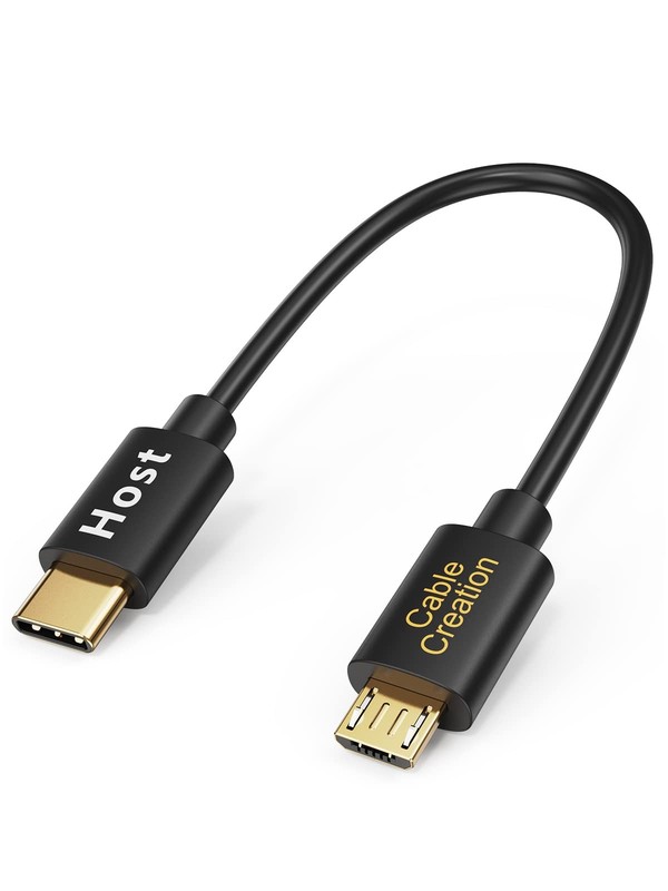 0.65FT USB C to Micro USB Cable Short Fast Charging Data Transfer Cable