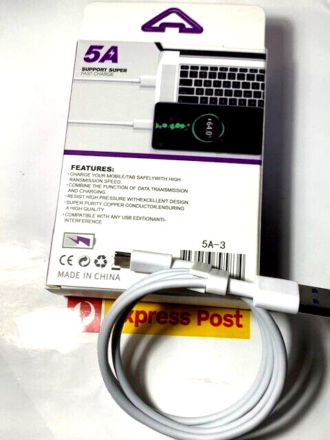 BEST QUALITY USB To Type C Fast Charge 5A Quick Charging Data Cable for Samsung gallery