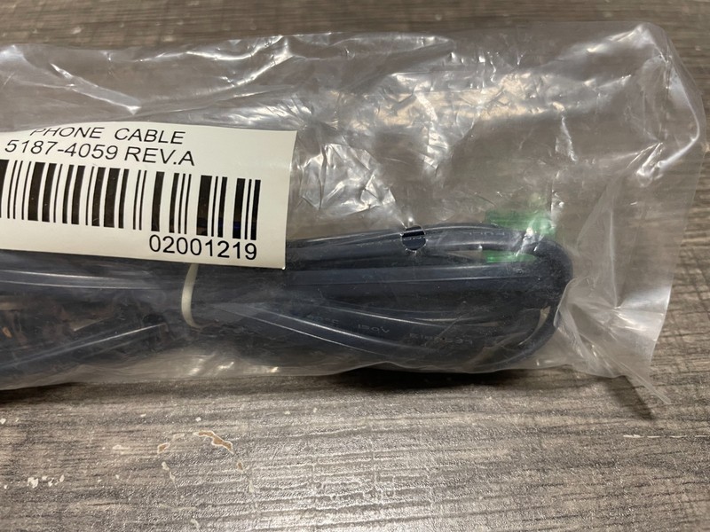Hewlett Packard 6 foot modem cable 5187-4059- 4 pin-Telephone line NEW gallery