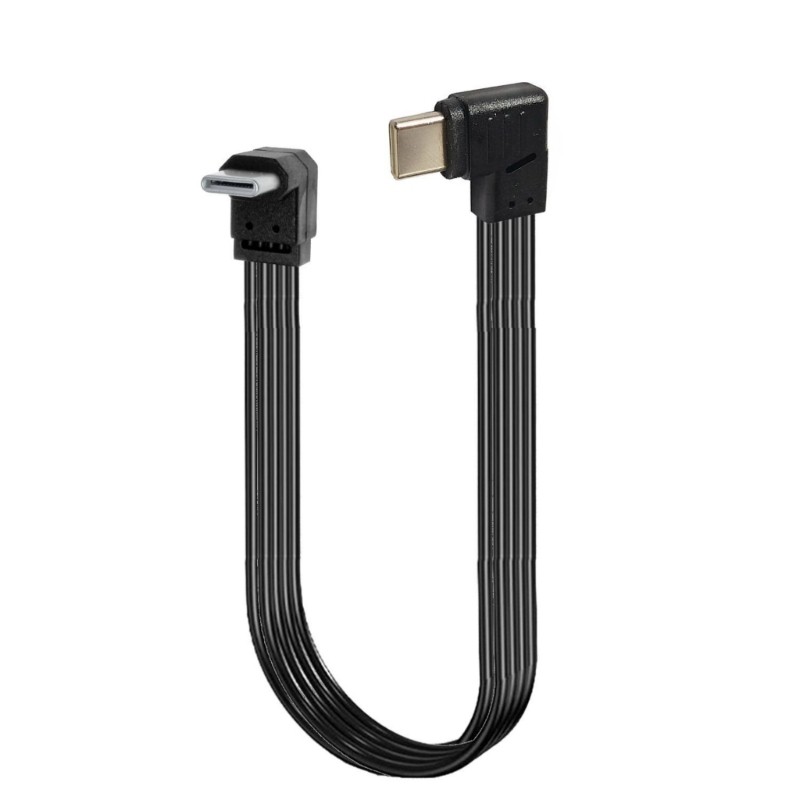 Right Angle to USB C Angled Data Transfer Fast Charging Cable 45W for Phone gallery