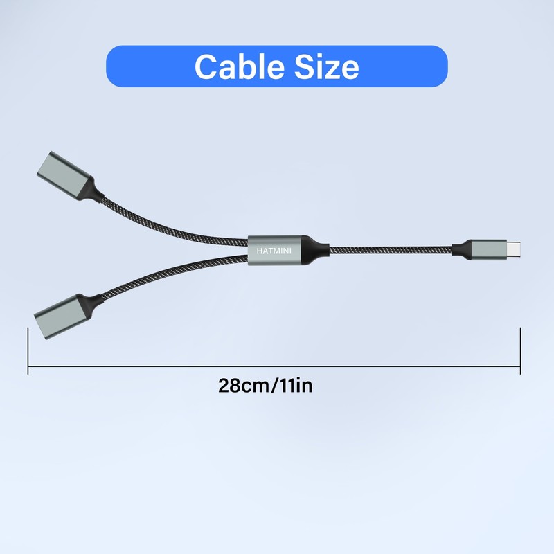 USB Splitter Cable USB 2.0 Male to Female Power Cord Multi USB Port Extender ... gallery