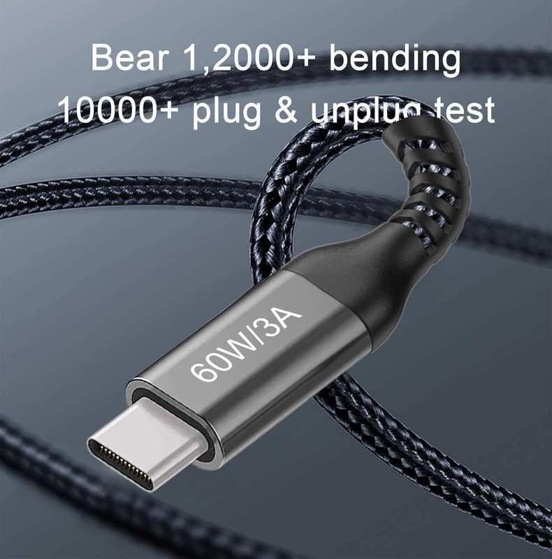 USB-C to USB-C Cable (15FT 2PACK 60W) Long Cable,Fast Charging Cord for Iphone gallery