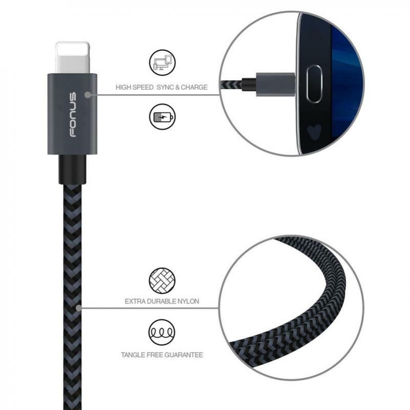For iPhone 6S 7 8 Plus - 10FT USB CABLE CHARGER CORD POWER WIRE BRAIDED LONG gallery