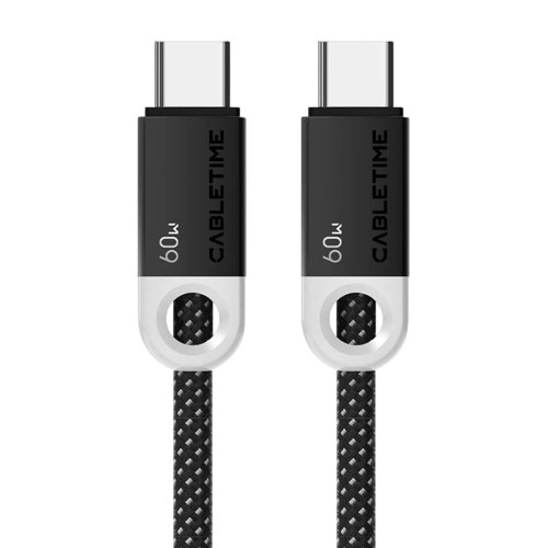 CABLETIME USB-C 60W Charging Cable 2m Black CUP4L