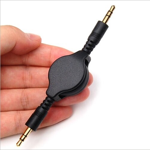 Retractable Aux Cable 3.5mm Adapter Car Stereo Aux-in for Cell Phones gallery