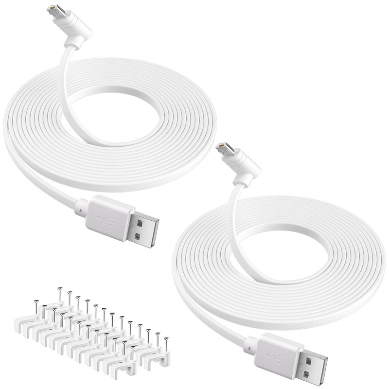 Camera Power Cable 25FT (2-Pack), Compatible with Wyze Cam Pan V3, Arlo Essen…