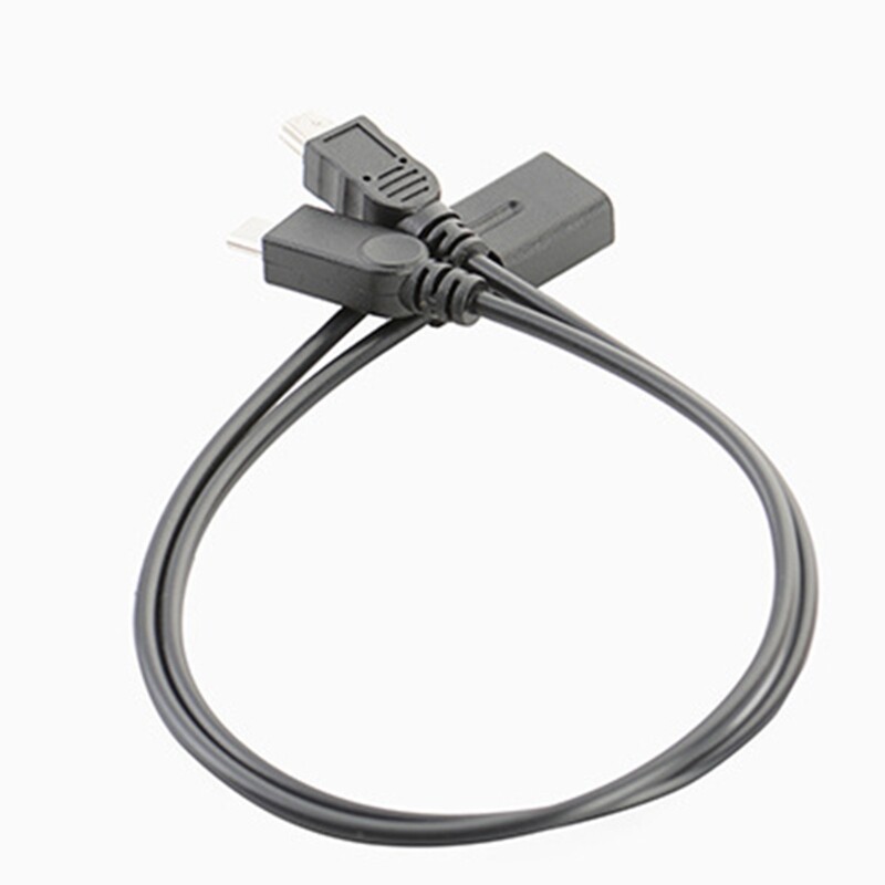 Flexible Mini 5Pin Y Splitter Cable Mini USB Splitter Extender Charging Cable gallery