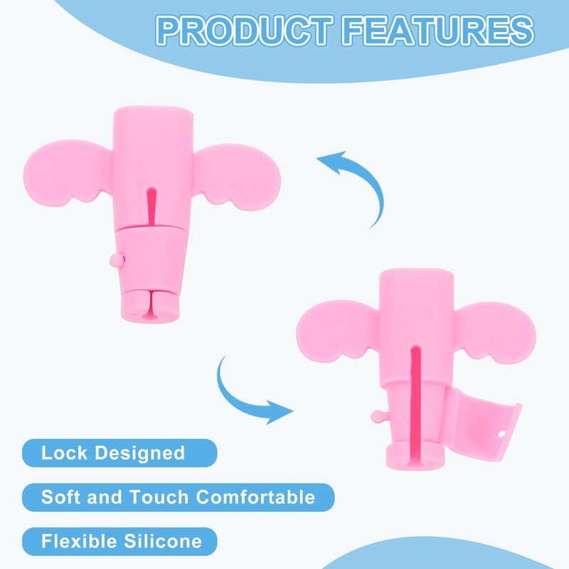 24Pcs Charger Cable Protector Flexible Cute Wire Cord Saver Organizer Pink gallery