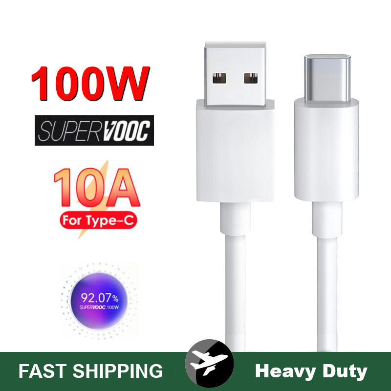 OPPO Original USB-C SuperVOOC Fast Charging Cable 10A 100W Power Delivery Cord