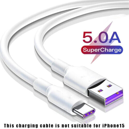 USB Type C Data Cable 5A Fast Charging USB-A to USB-C Charger lot Cord For Phone gallery