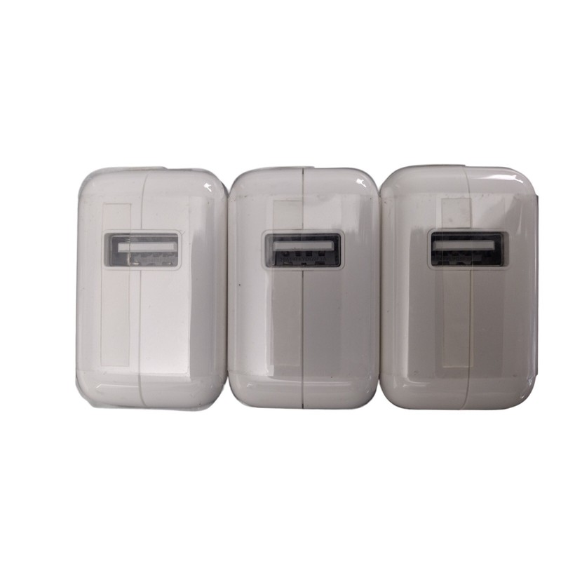 NEW Apple 10W USB Power Adapter - Genuine OEM White Wall Plug A1357 - Lot of 3 gallery