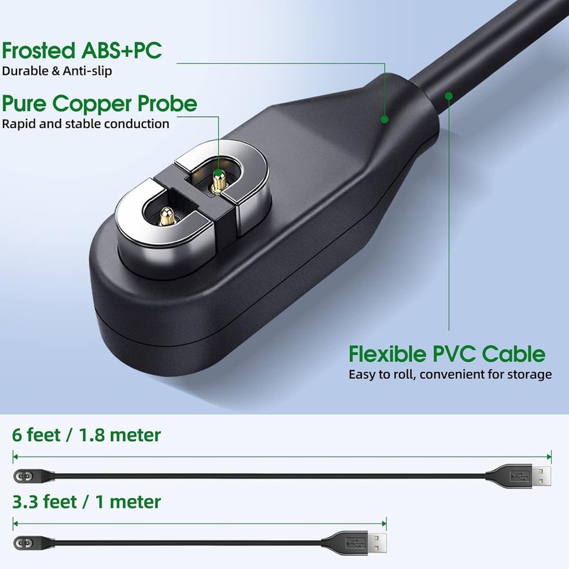 Magnetic Charging Cable Cord for After-Shokz Aeropex Open Run/Comm Headphone Lot gallery