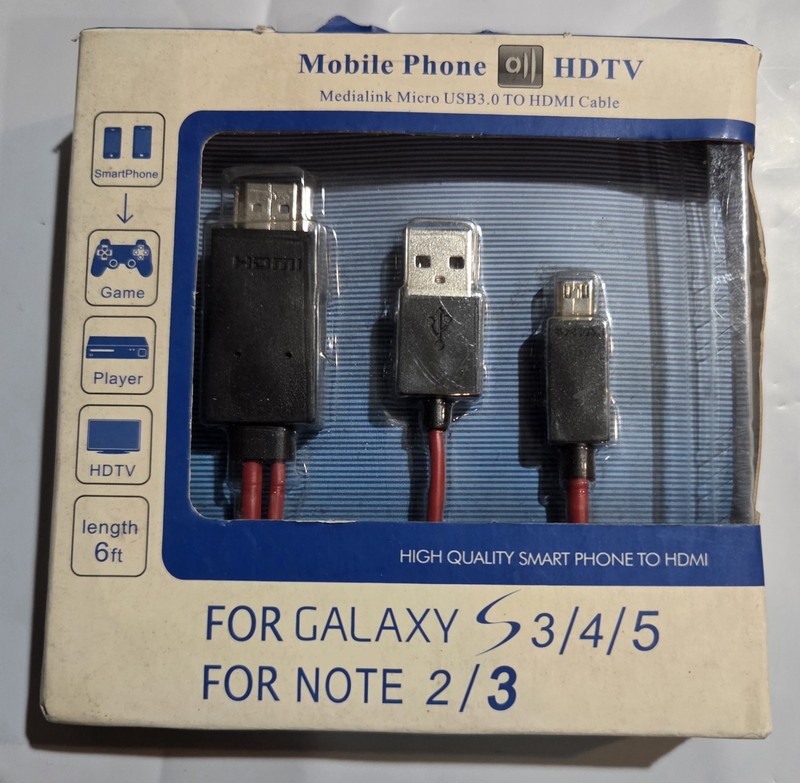MHL USB-C Type C to HDMI USB A HD TV Cable Adapter For Android Phones Tablet RED