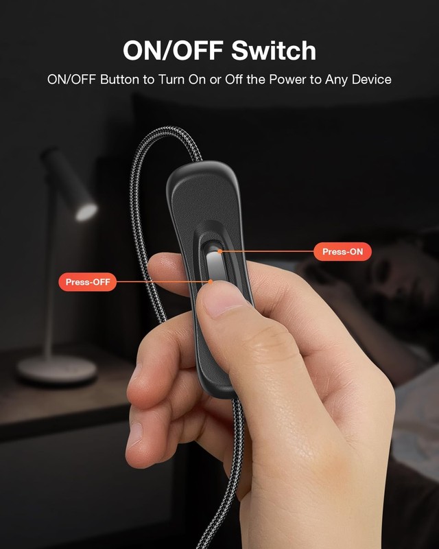 ANDTOBO USB Switch Extension Cable, (Upgraded Data + Power) USB Extensi gallery