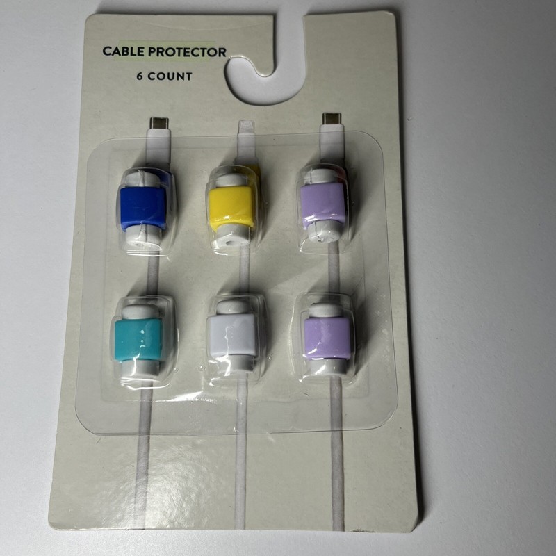 Charging Cable Neck Protectors Help Prevent Cable Break & Wear 6 Count Set gallery
