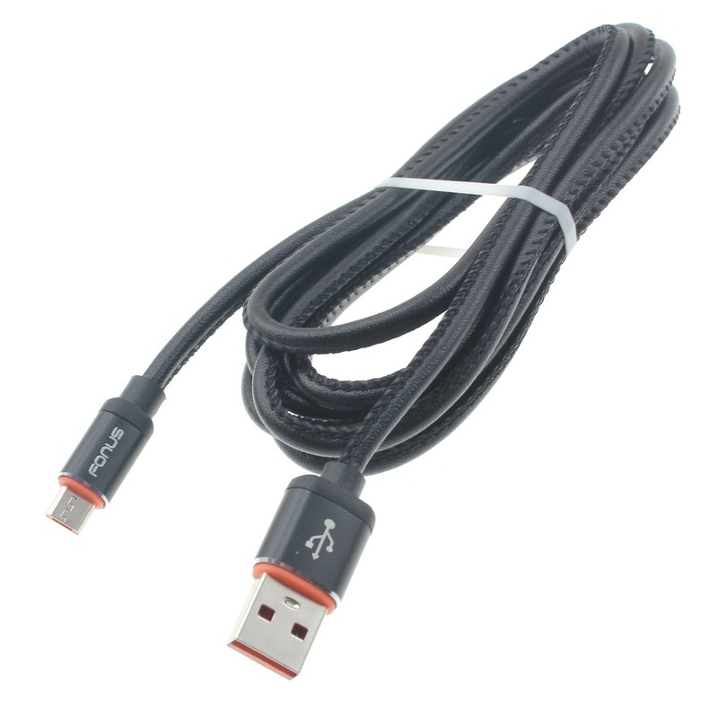 6ft USB Cable Power Cord Fast Charge MicroUSB Wire Long Sync Pu for Cell Phones gallery