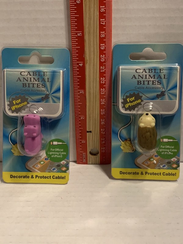 Cute Animal Cable Bites Protector, For iPhones (new, Lot Of 2) gallery