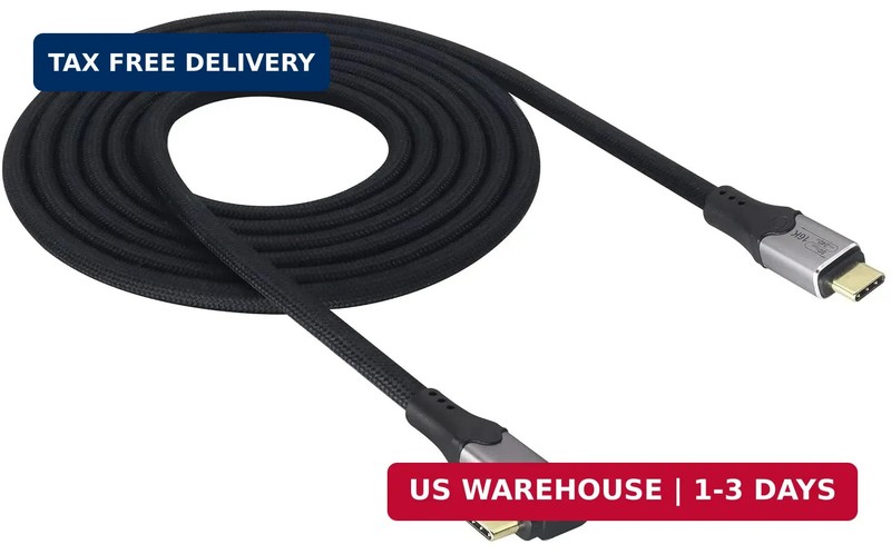 High-Speed USB 4 Cable,USB C Male Fast Charging Cable Supports 80Gbps/240W Charg
