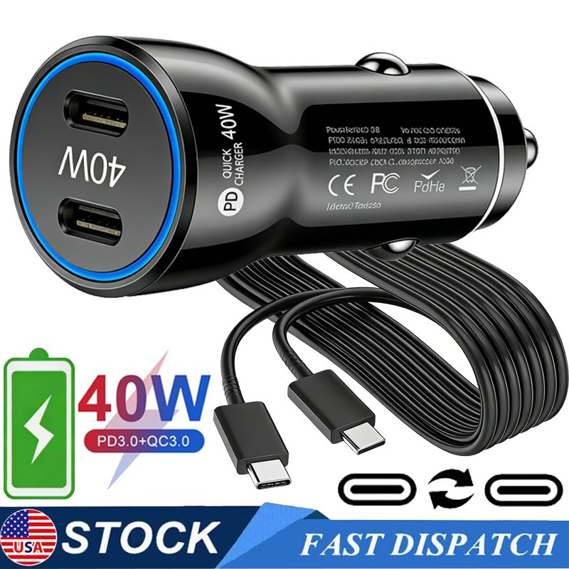 40W USB Type C Fast Charger Adapter& Cable For Samsung Note Z Fold Flip 7 6 5 4 gallery