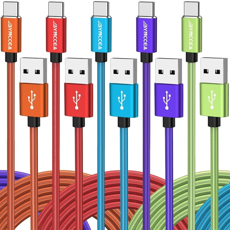 Durable 10FT USB C Cable Pack - Fast Charge Your Galaxy & Smartphone Devices gallery