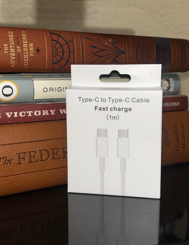 2 Pack USB-C to USB-C Fast Charge Cable 1m White USB 3.1 Universal Compatible