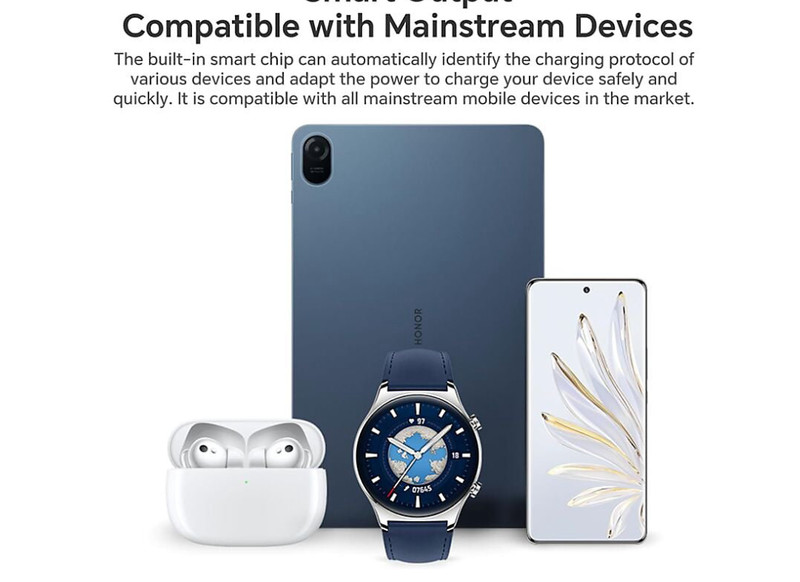 Honor 66W SuperCharge EU Euro 2 Pin with Honor Cable Charger Lead gallery