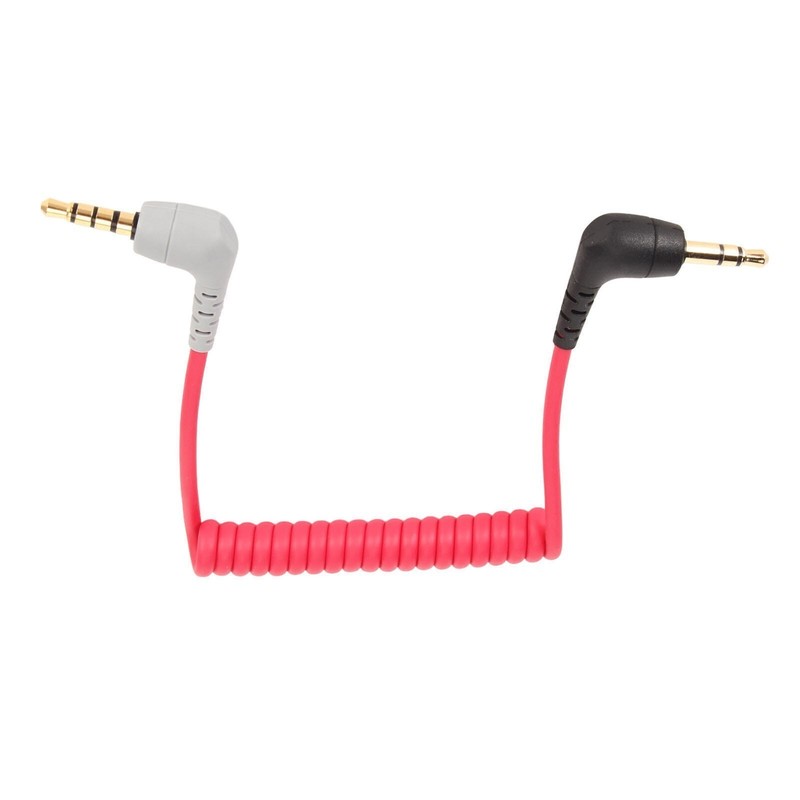 3.5mm to 3.5mm TRRS Cable Male to Male Coiled Right Angle 3.5mm Microphone Patch gallery
