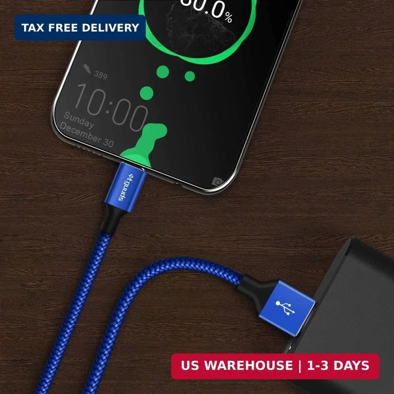 etguuds USB to USB C Cable 2ft, 2-Pack USB A to Type C Charger Cord Fast Chargin gallery