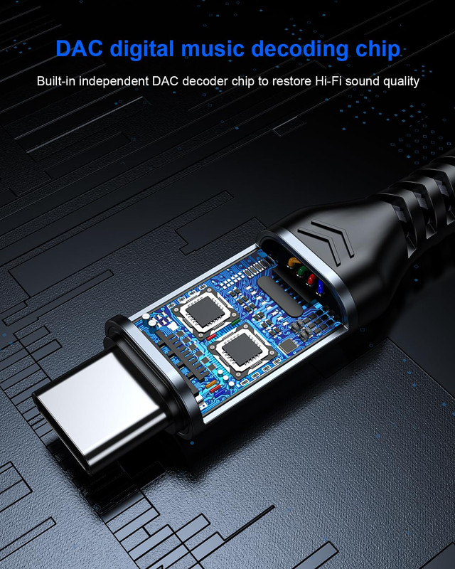 Aux to USB C, 3.3Ft Aux Cord to USB C Compatible with Iphone 15/16, Galaxy S24/S gallery