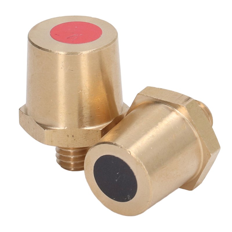M8 Male Thread Brass Battery Terminal Charging Post Connector Positive Negative gallery