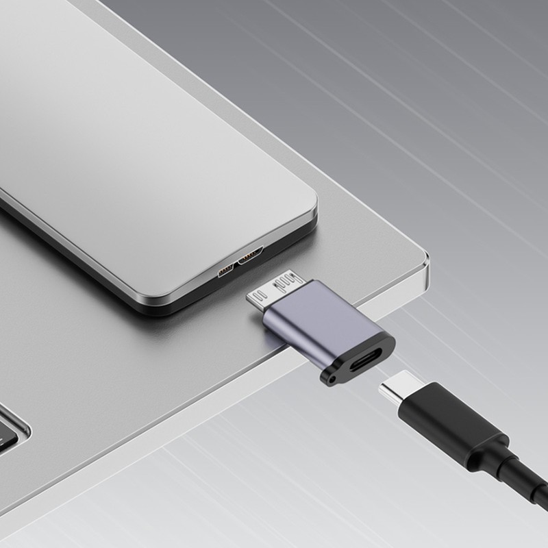 Micro USB 3.0 Male to Female USB C Adapter for Seagate External Hard Drive gallery