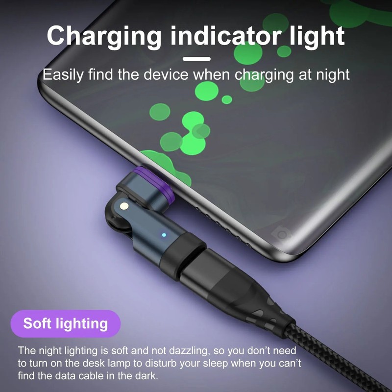 240W Magnetic Type C Female Adapter 180° Rotation Fast Charging USB C Converter gallery